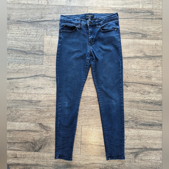 Banana Republic Size 6 / 28 Skinny Blue Jeans Denim Stretchy Ankle 27" Inseam - Picture 2 of 8